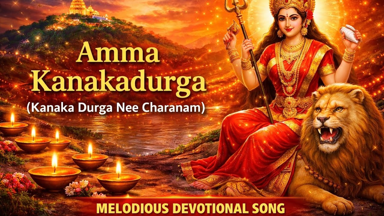 Amma Kanakadurga 🙏 Powerful Telugu Devotional Song | Kanaka Durga Nee Charanam | Special Bhakti Song