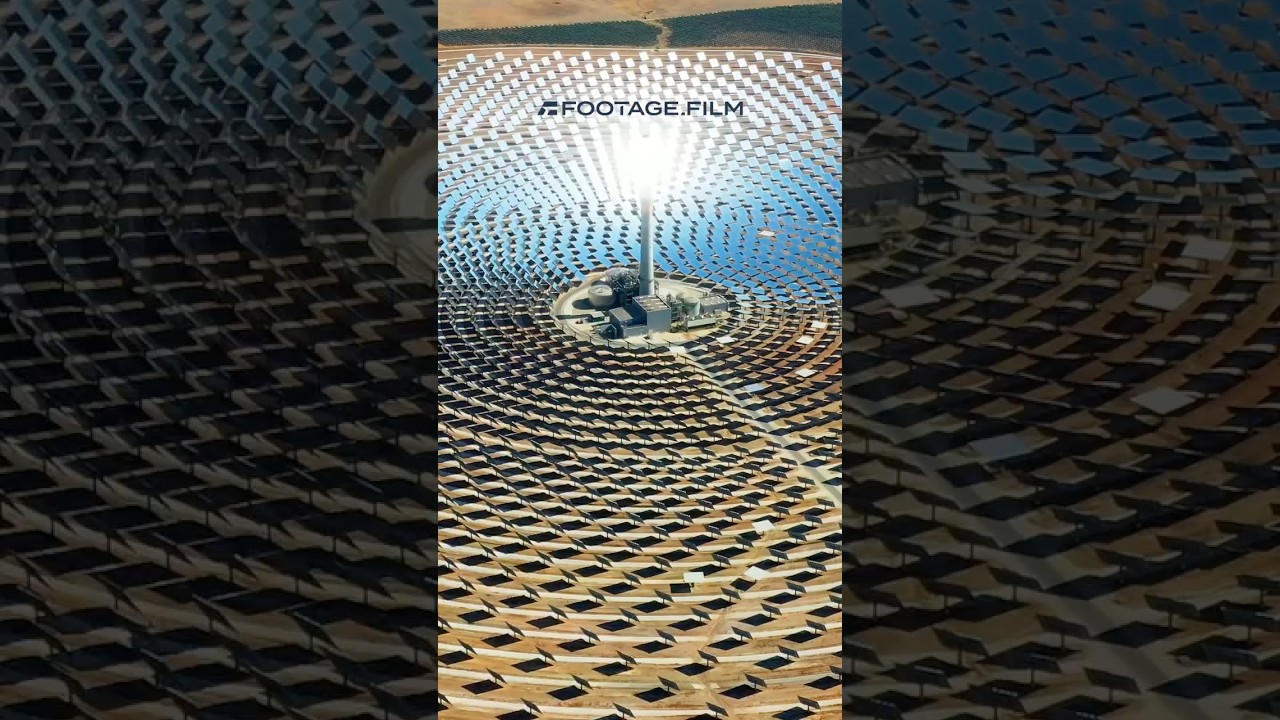 Concentrated solar #thermal generating solar power in the desert. #solarenergy #solarenergysystem