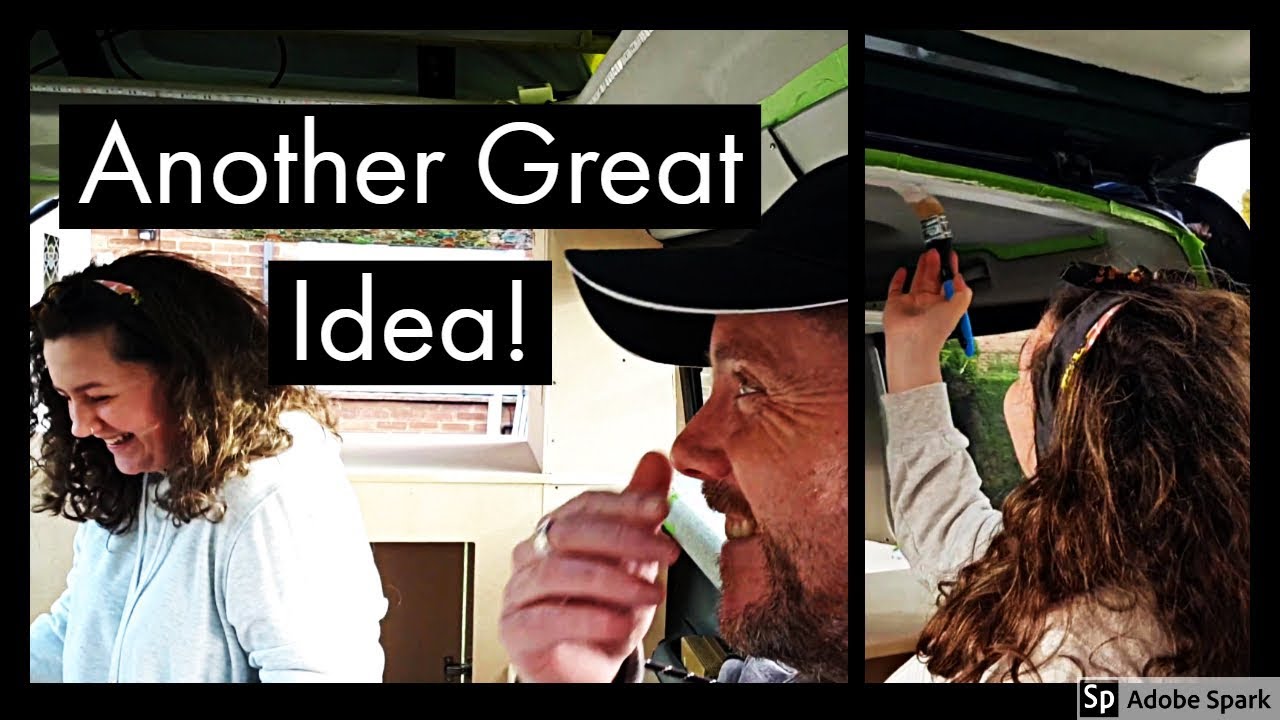 Mazda Bongo Ceiling Cupboards and Painting / Campervan Conversion / Van Life