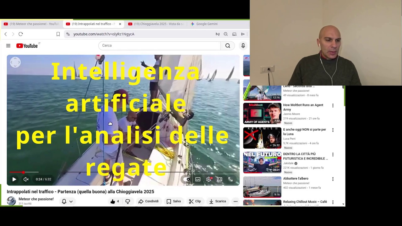 Analisi delle regate con l'Intelligenza Artificiale: partenza di Chioggiavela 2025