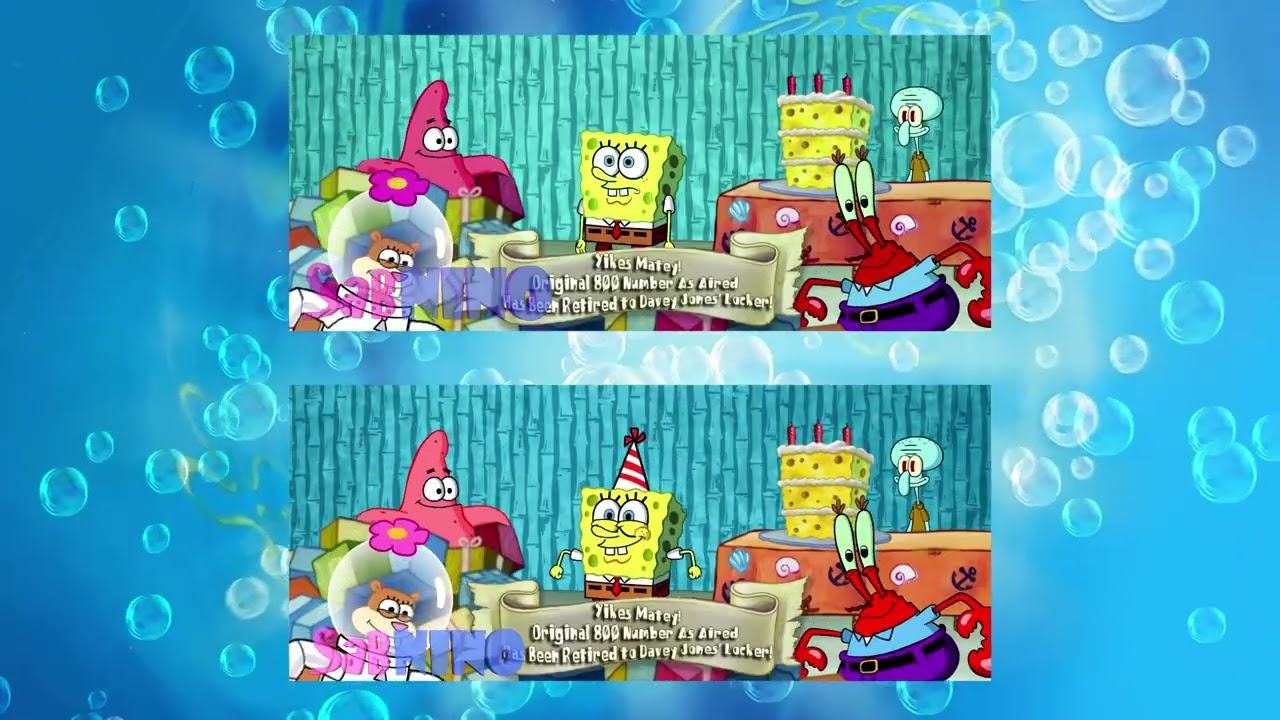 SpongeBob Big Birthday Blowout Theme Song: Original and WhoBob COMPARISON!!!