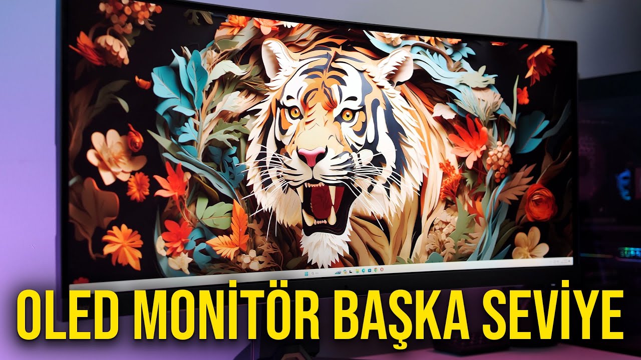 OLED monit&ouml;r devrimi başladı |&nbsp;34-in&ccedil; kavisli OLED monit&ouml;r inceledim