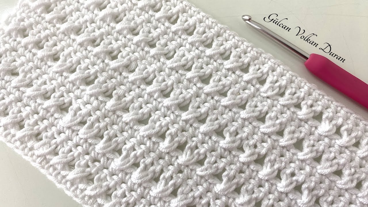 TIĞ İŞİ ÇOK KOLAY ÖRGÜ MODEL YAPIMI - EASY CROCHET BABY BLANKET 💯
