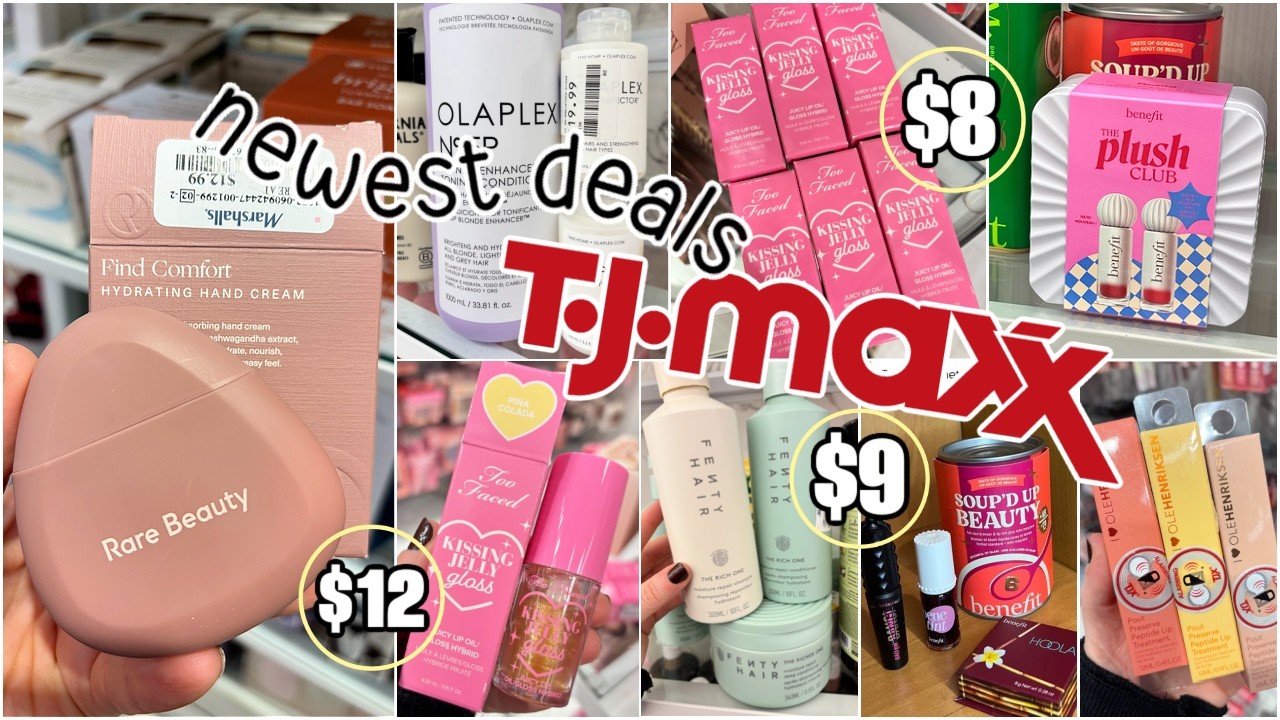 EVERYTHING NEW AT TJ MAXX & MARSHALLS!!! Rare beauty, Olaplex, Benefit cosmetics, Fenty & more!