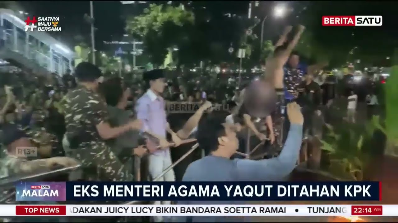 Gus Yaqut Ditahan, Banser Geruduk Gedung KPK #Beritasatu