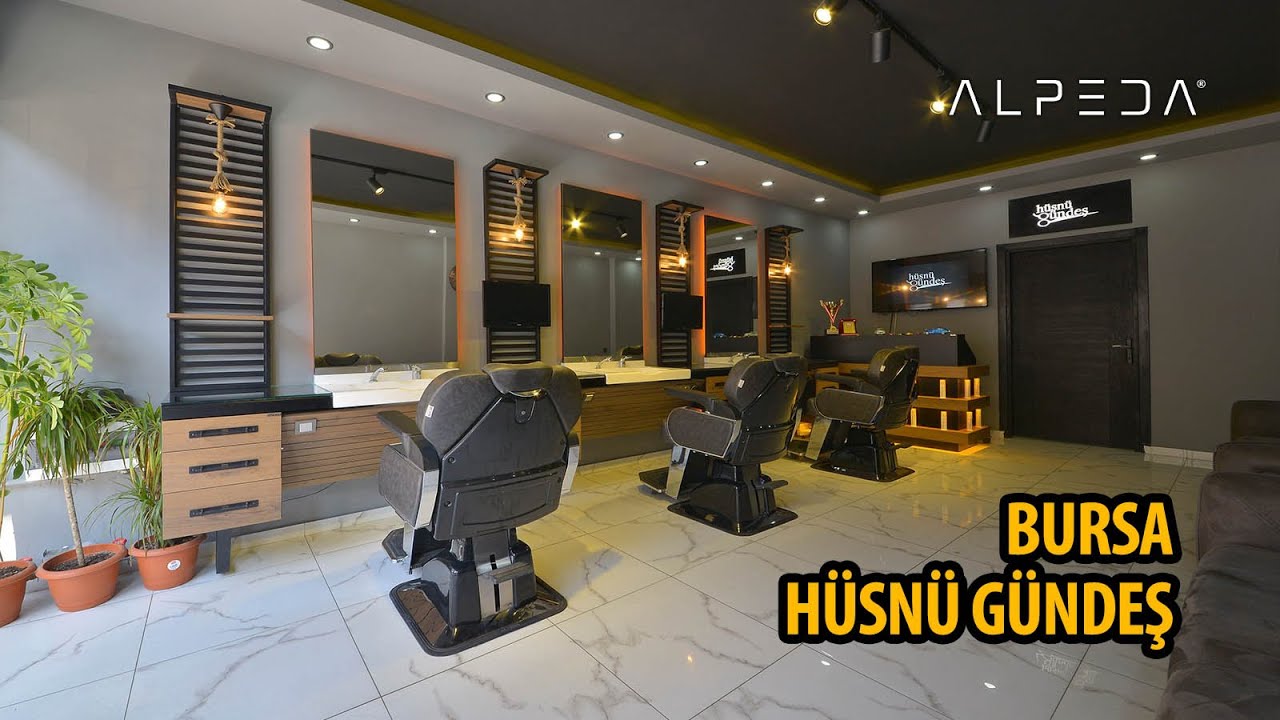 Hüsnü Gündeş Erkek Kuaförü Dekorasyonu / Bursa Alpeda Mimarlık