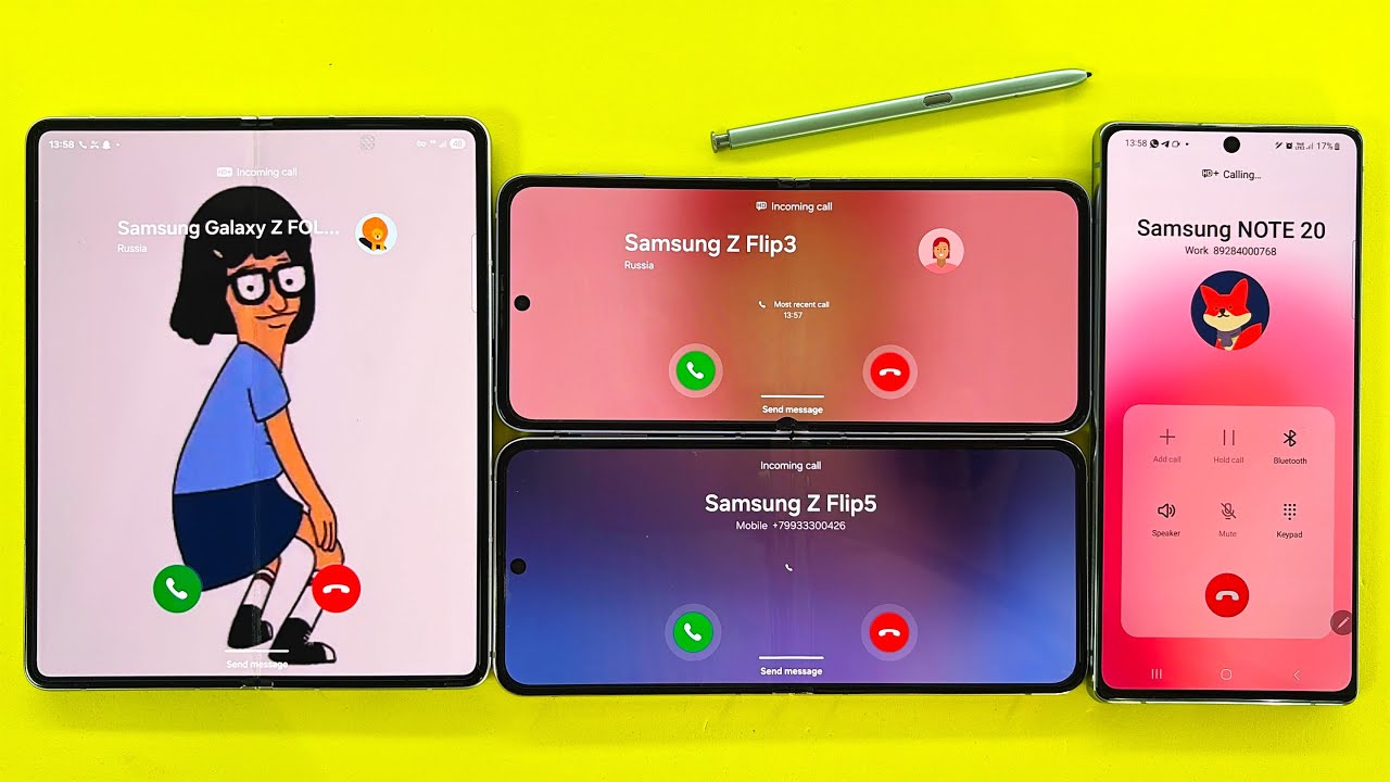 Madness Incoming + Outgoing Call Samsung Z Fold 3, Z Flip 3, Z Flip 5, Galaxy Note 20 