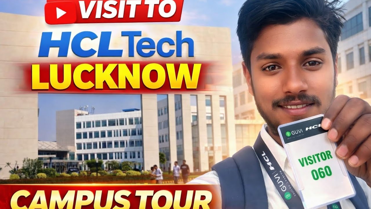 Visiting 🤔 !! HCL Tech Lucknow Campus !! Tour | Inside View 🔥