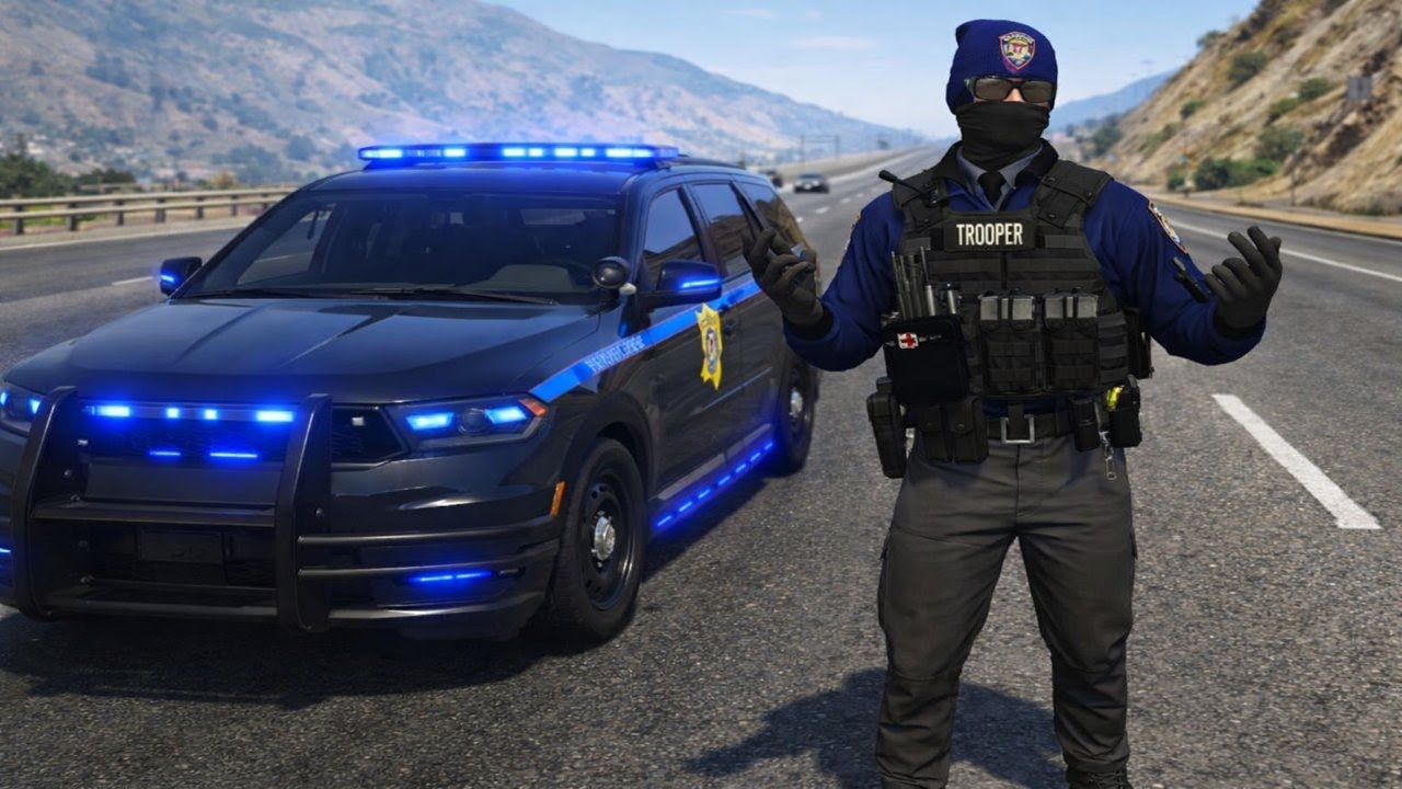 [No Commentary] GTA V Mississippi Highway Patrol, Patrol Day 1