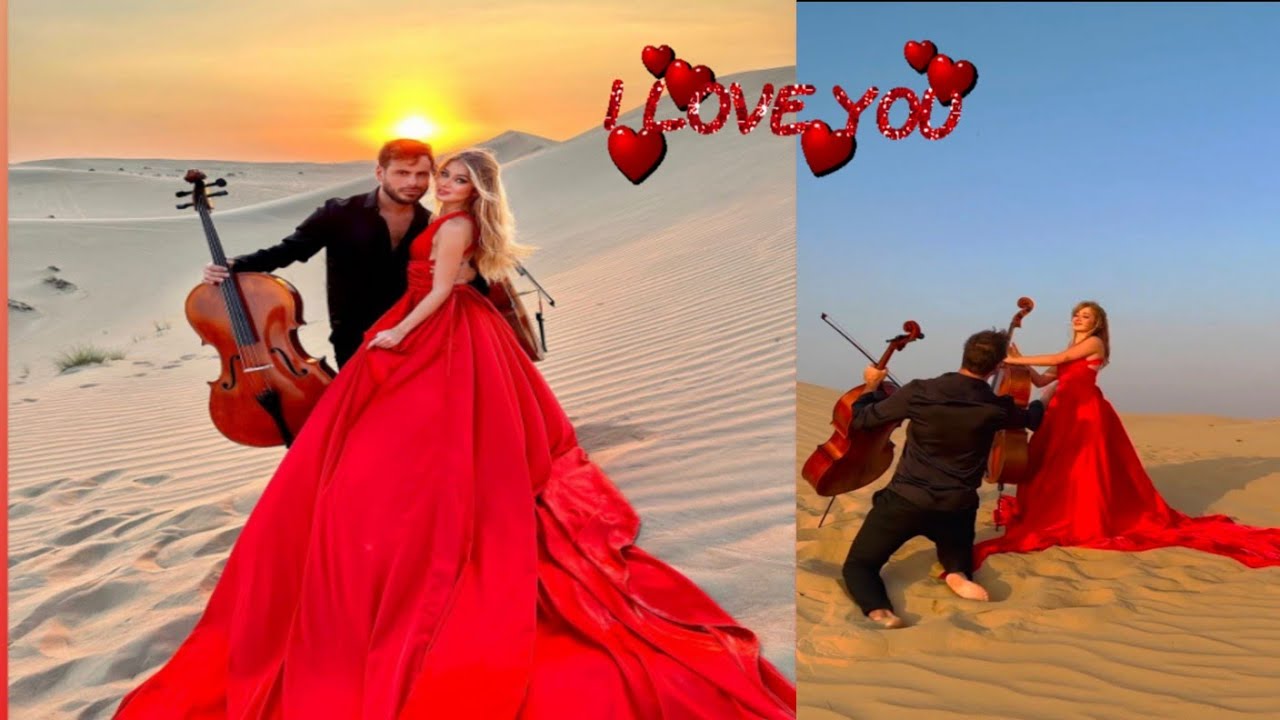 Stjepan Hauser cello & Giulia cello the cellos couples a romantic day in the desert