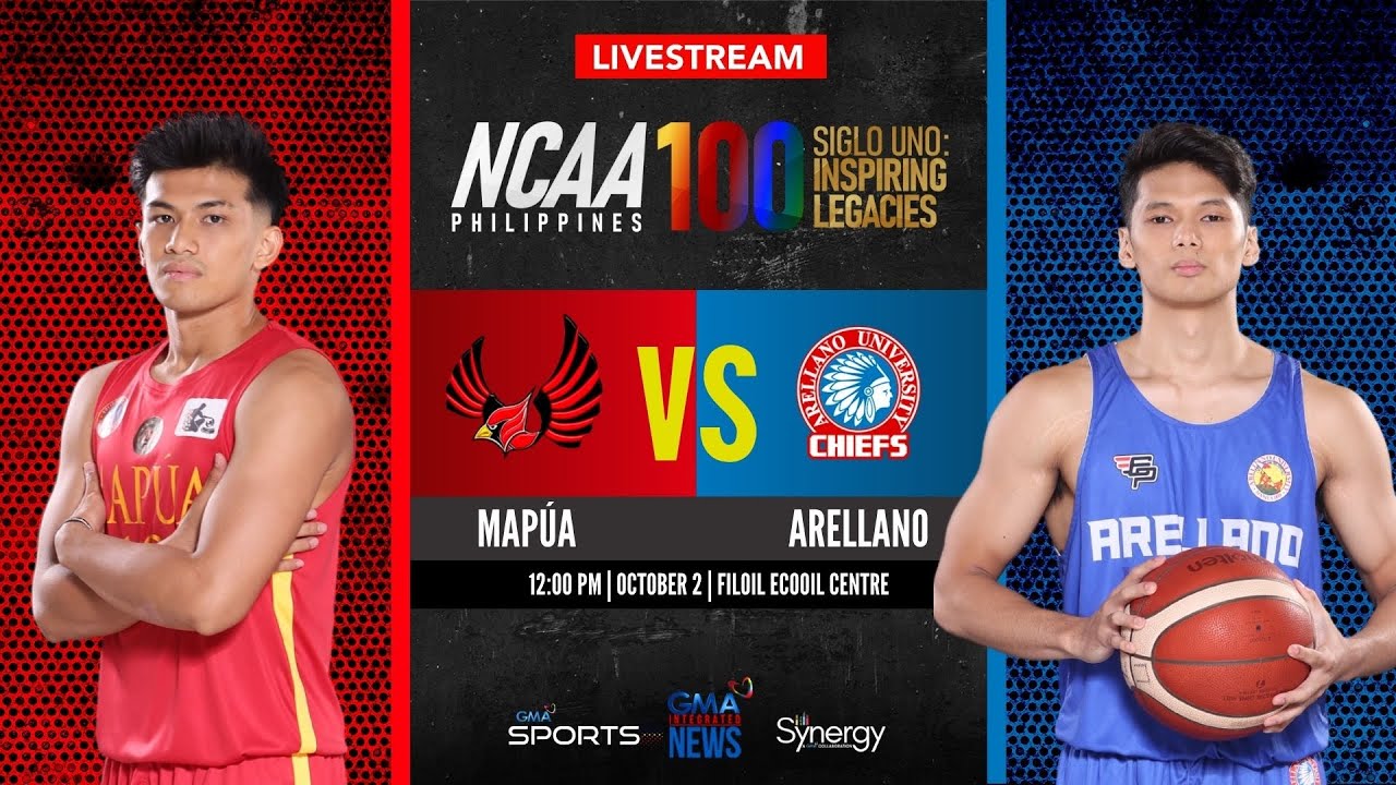 Mapúa vs Arellano (Men’s Basketball) | NCAA Season 100 - Replay