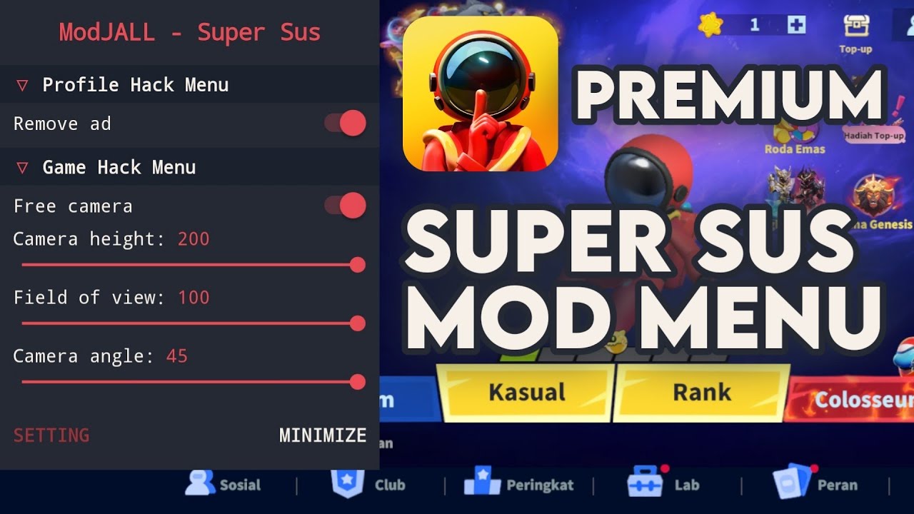 SUPER SUS MOD MENU PREMIUM V1.73.30.032 - LATEST VERSION