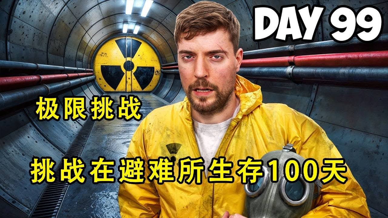 【極限挑戰】挑戰住在避難所生存100天，和陌生異性待夠規定期限，就可獲得50萬美元獎勵！