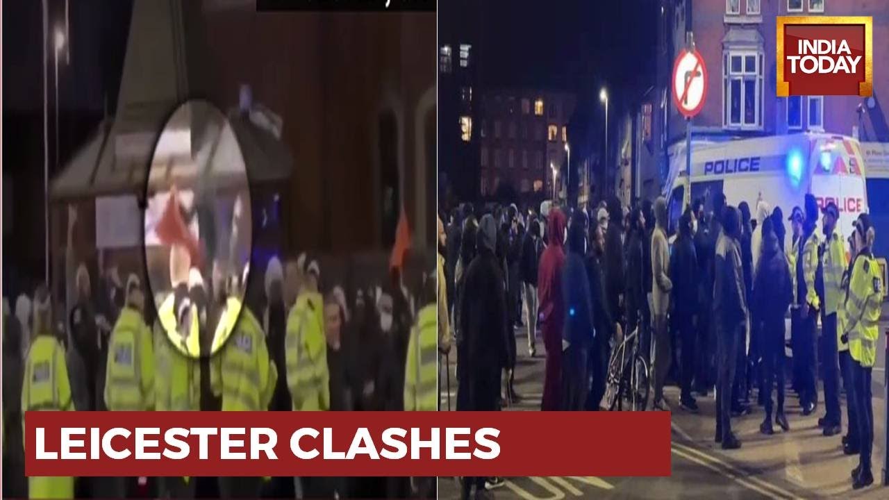 Communal Clashes In Leicestershire As World Leaders Assemble In UK: Saffron Flag Torn Outside Temple