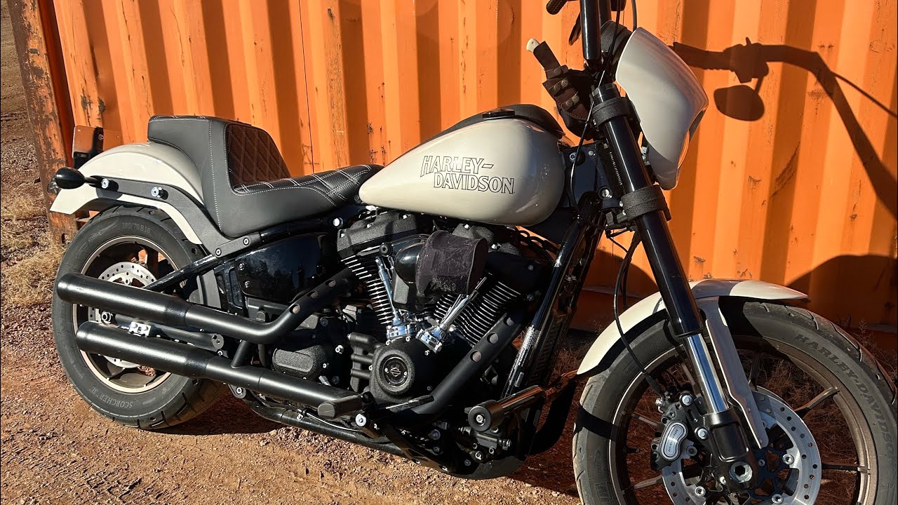 Amazon seat & MoKitDora engine crash bar for 2023 HD Low Rider S 