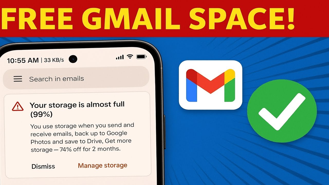 How to FIX full gmail storage problem/ ተጨማሪ ጂሜል ስቶሬጅ ለማግኘት
