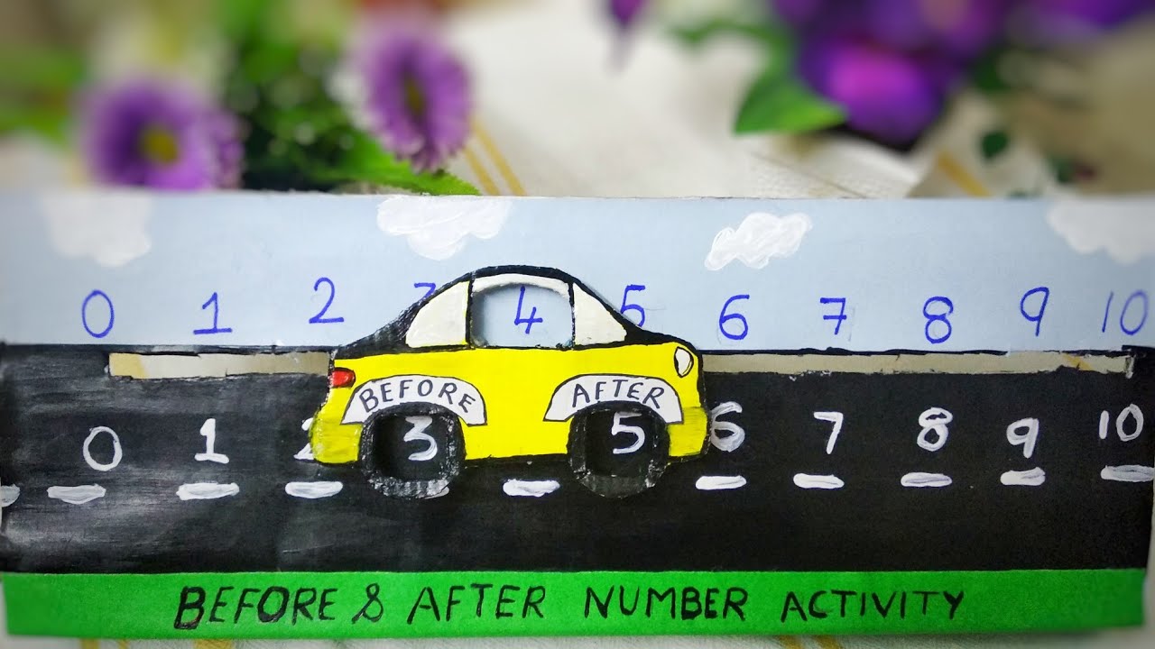 Before and after numbers Activity for Kids