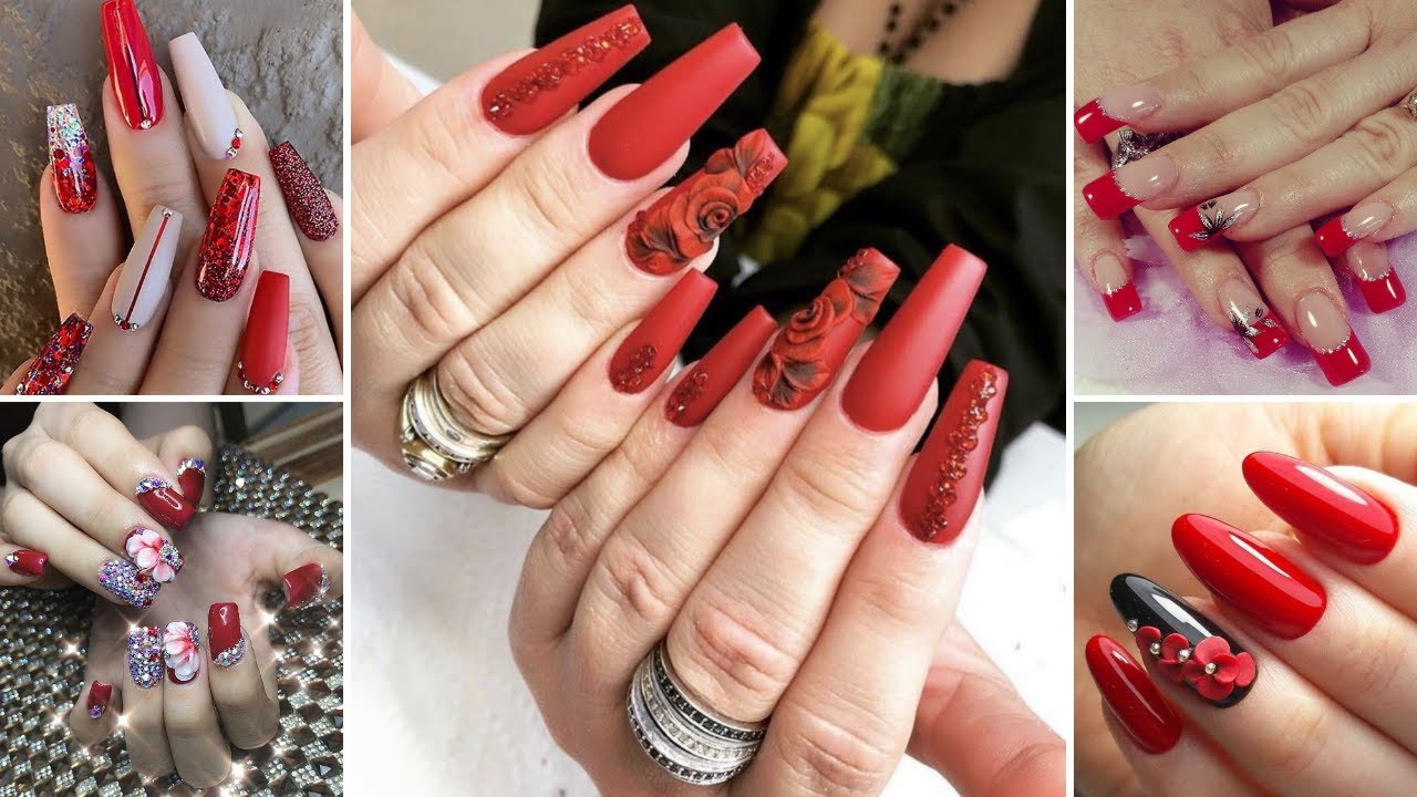 New Nail Art 2019 💄💍 | Best nail art designs | Red color nail art designs ideas compilation