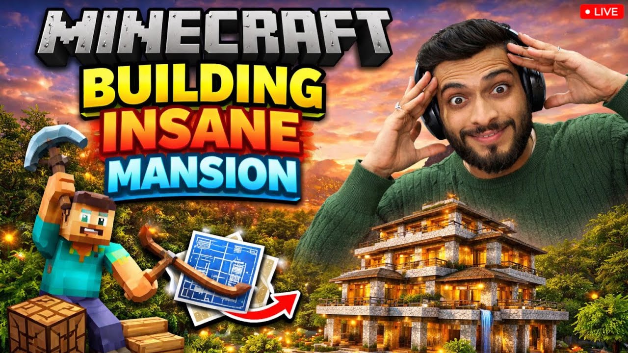 MINECRAFT LIVE 🔥 DAILY GRIND TO MY DREAM WORLD | DAY 25/365