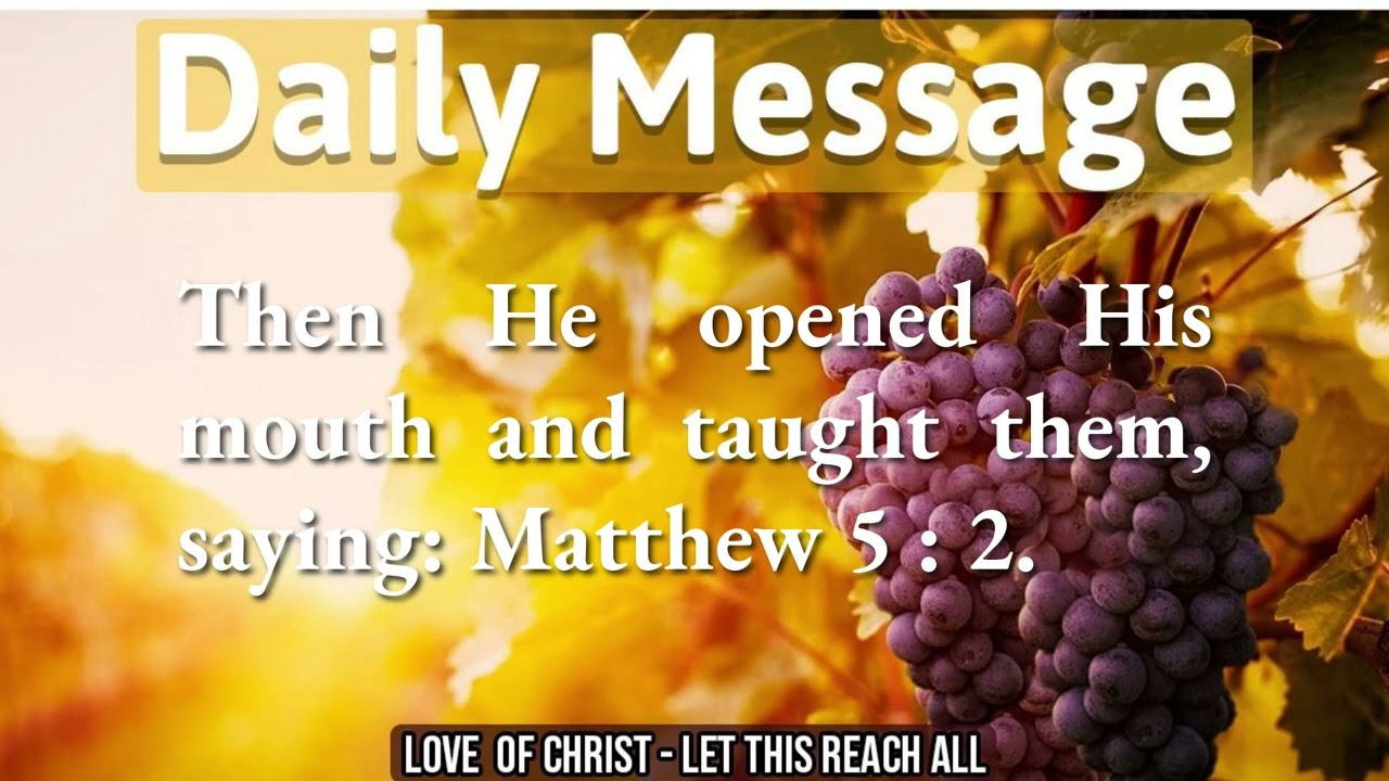Who are the blessed ? - Daily Message -  03.03.2026 - Sis. Angelin Joseph.