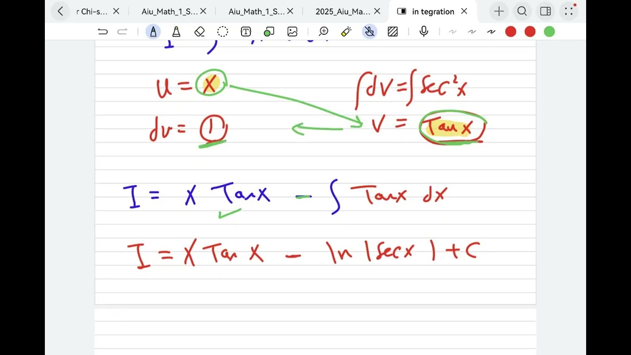 Integration by parts