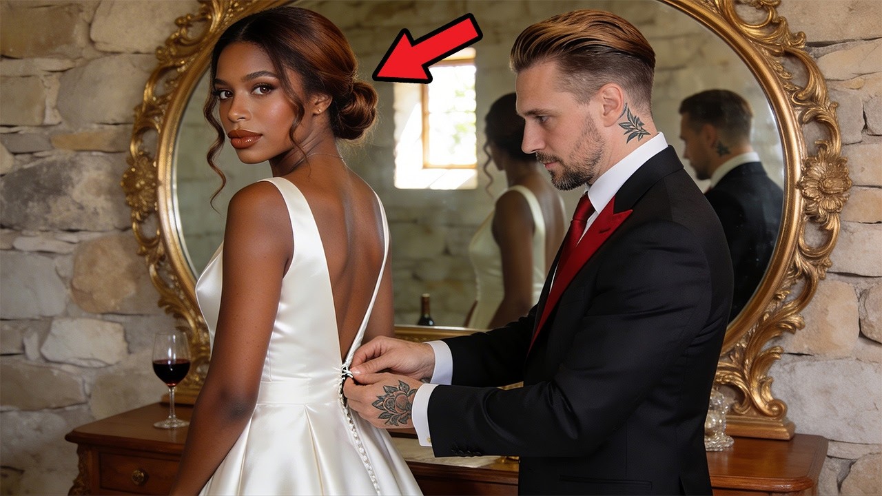 A Stranger Buttoned Her Wedding Gown   MAFIA BOSS whispered “Your groom fled, little dove, I rema