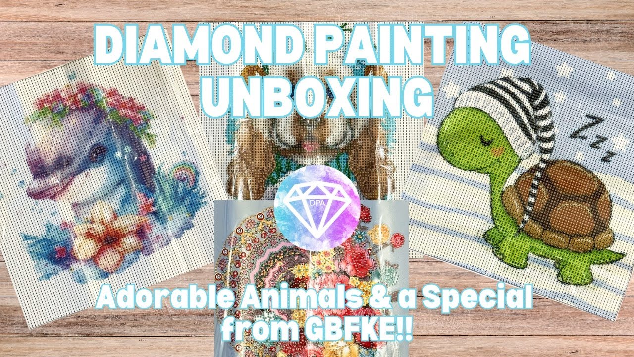 Adorable Animal Kits & a Gorgeous Special from GBFKE!! | Diamond Painting Unboxing
