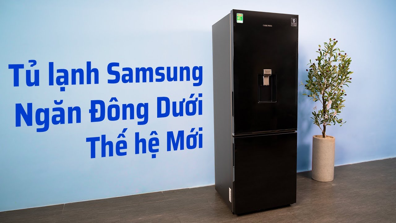 Trải nghiệm tủ lạnh Samsung Ngăn đông dưới có ngăn làm đá tự động.