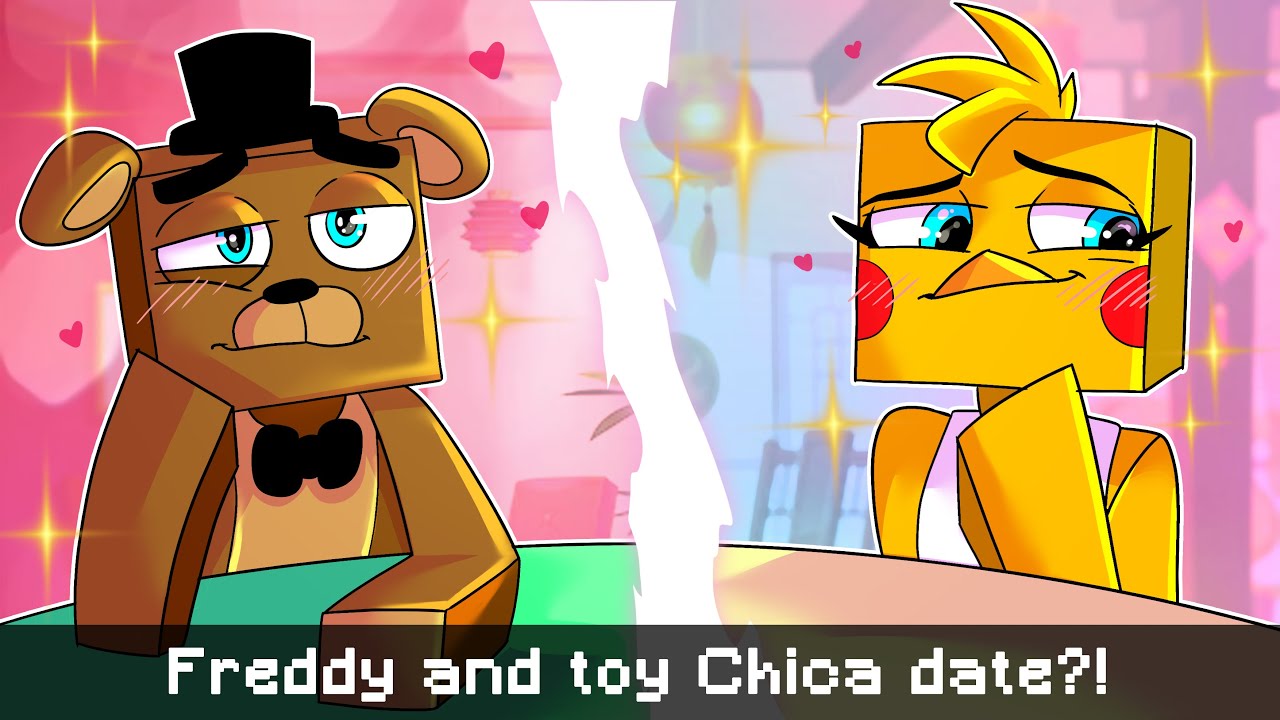Freddy and Toy Chica's Accidental Date! in Minecraft Fnaf Roleplay
