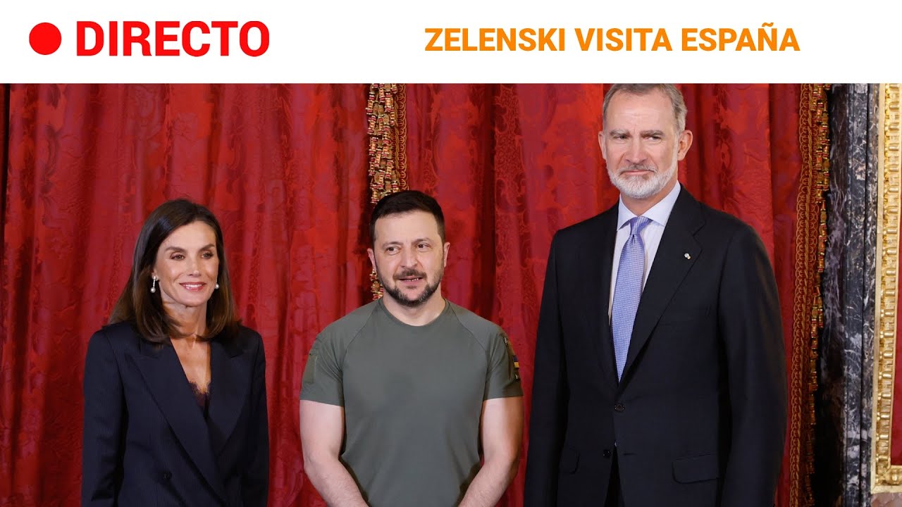 ZELENSKI en ESPAÑA: FELIPE VI asegura el APOYO a UCRANIA 