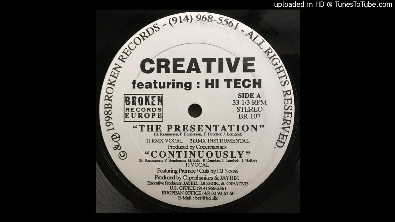 Creative FT. Hi-Tech - The Presentation (Remix Vocal Version)