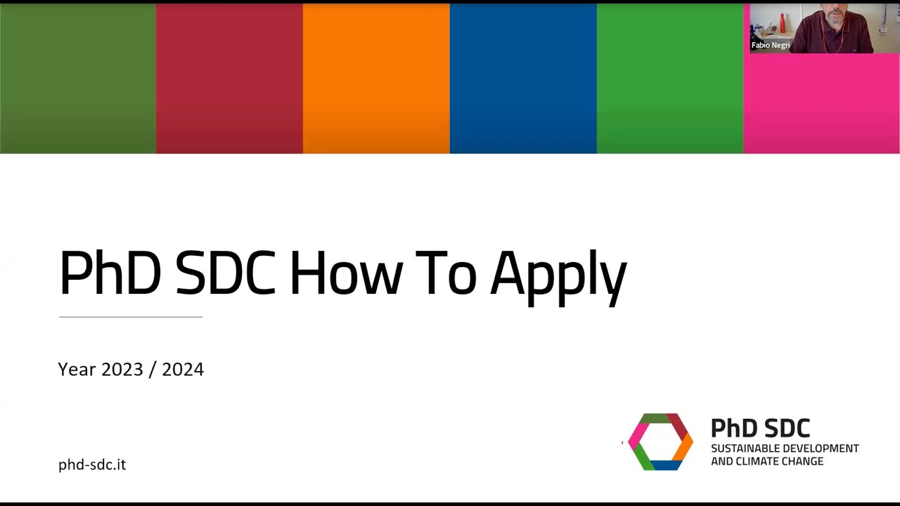 PhD SDC 2023 | How to apply