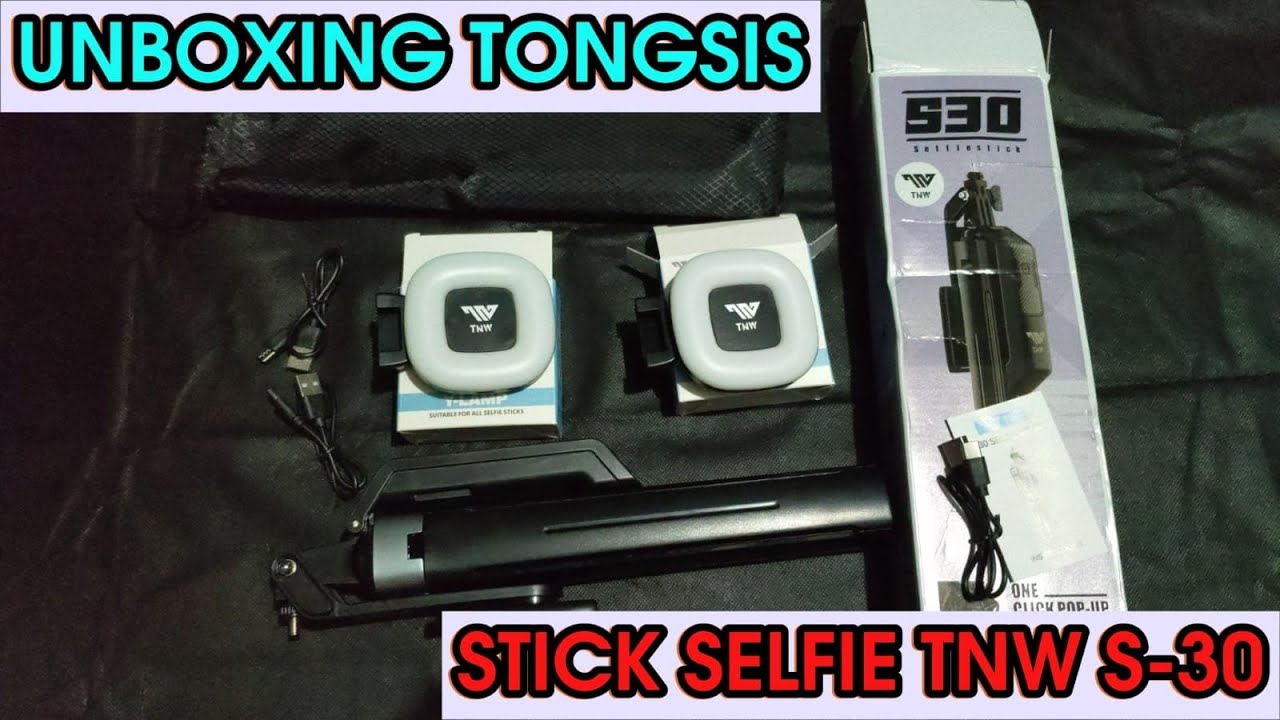 UNBOXING TONGSIS STICK SELFIE TNW S-30 #tnw #unboxing #tongsis