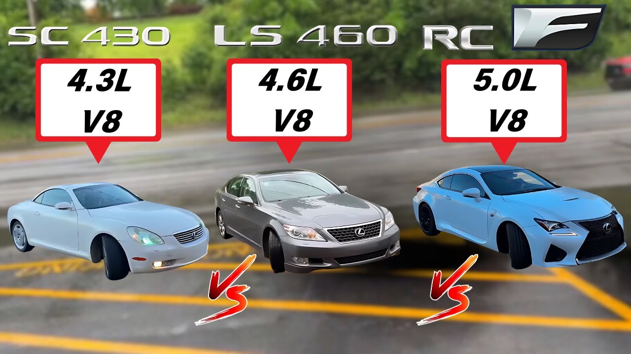 Lexus 4.3L V8 vs 4.6L V8 vs 5.0L V8! Which V8 Has The Best Exhaust Sound?