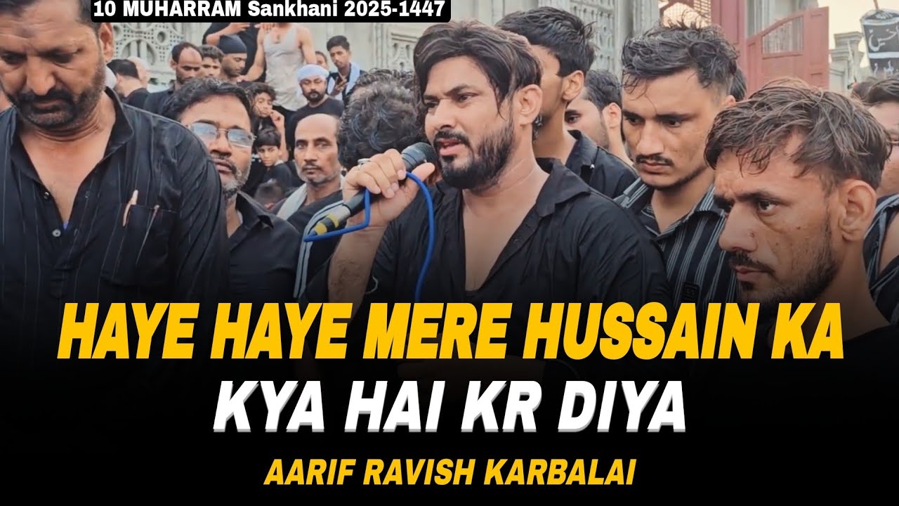 Haye Haye Mere Hussain Ka Kya Haal Kar Diya😭 || Arif Ravish Karbalai || New Noha 2025/1447