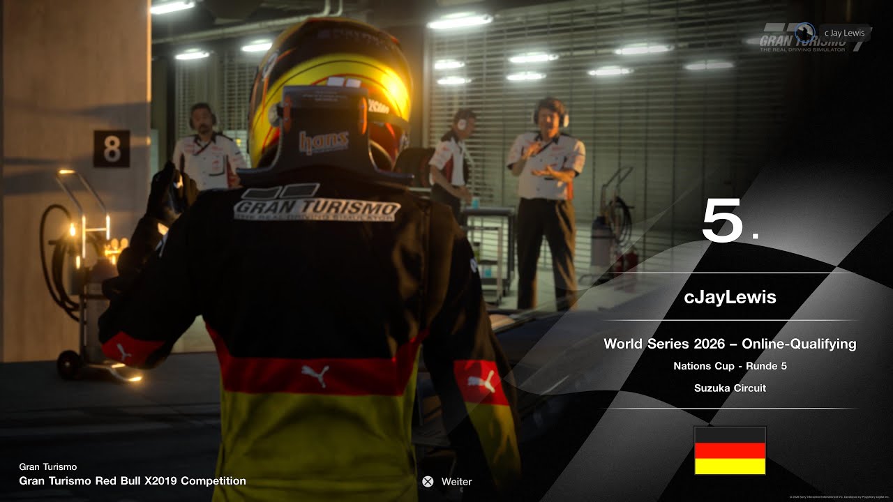 Gran Turismo 7 /World Series 2026 -Online-Qualifying Nations Cup - Runde 5 Suzuka 20:00