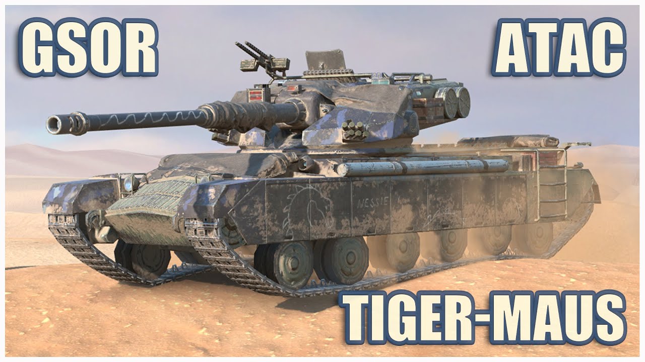 ATAC, GSOR the TANK & Tiger-Maus • WoT Blitz Gameplay