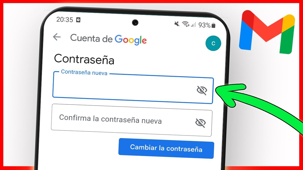 Cómo CAMBIAR LA CONTRASEÑA DE GMAIL 2025