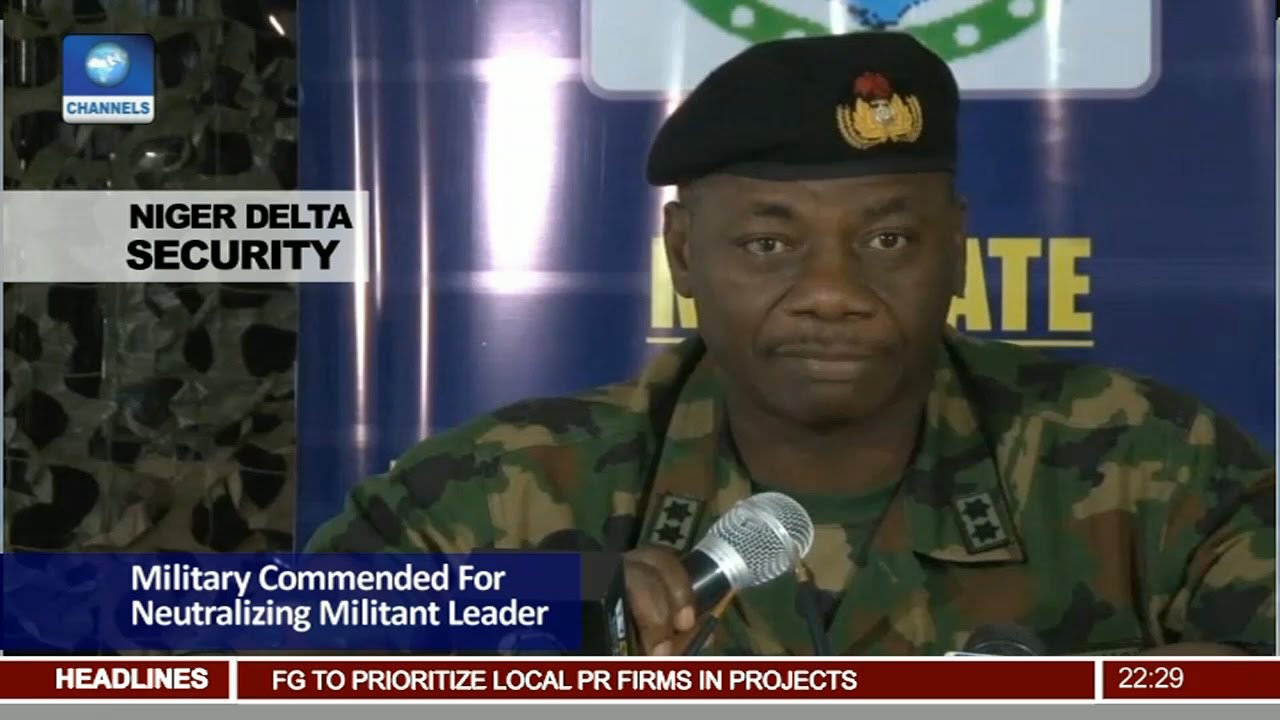 Niger Delta Security: Military Commended For Neutralizing Militant Leader