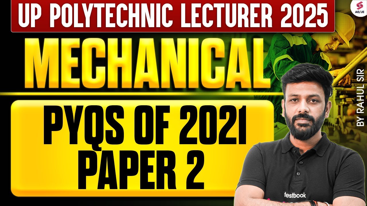 UP Polytechnic Lecturer Previous Year Question Paper Mechanical | UP Poly Lecturer by Rahul Sir
