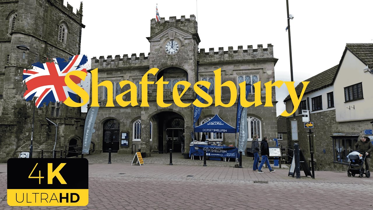 Shaftesbury - Gold Hill, Walking Tour 4K Timeless Beauty | 4K