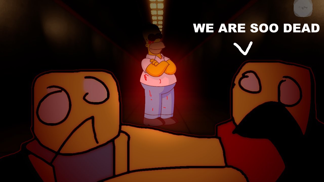 Playing Roblox You VS Homer with my friend