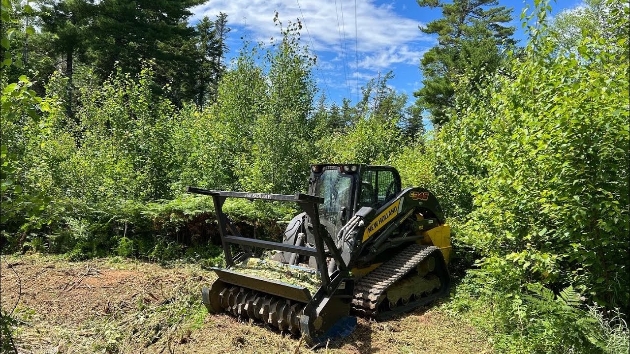 NEW HOLLAND E345 & OSMA SSQ-160 MULCHER IS AN ABSOLUTE BEAST!