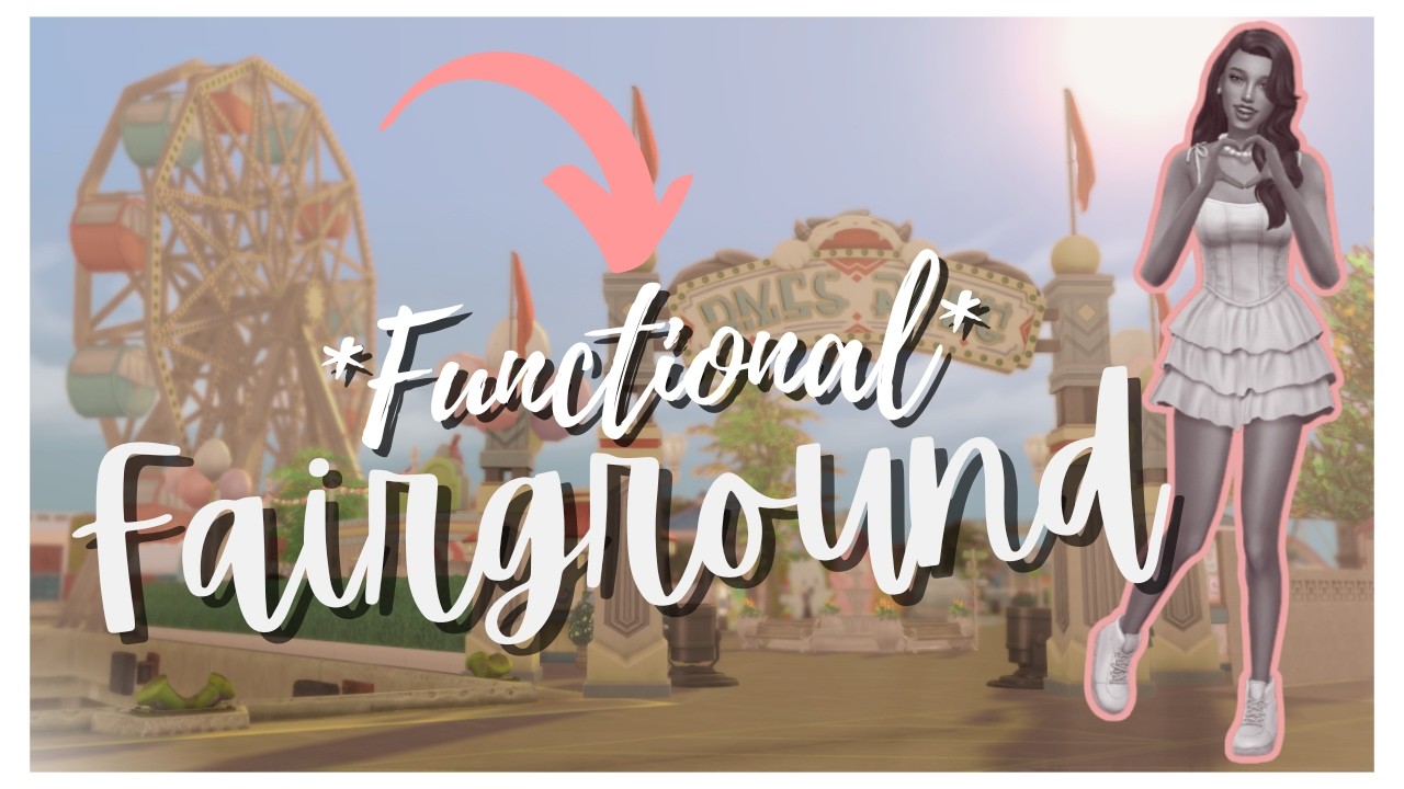 I Turned Evergreen Harbor Into a *Functional * Fairground 🎡✨ | The Sims 4 Speedbuild