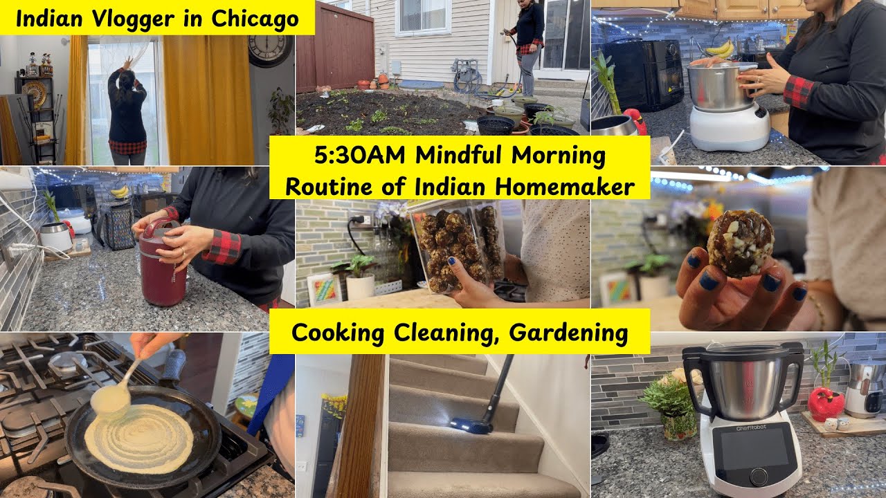 My *Mindful 5:30am Morning Routine*, Daily Life of Homemaker, Morning Cooking & Cleaning, ChefRobot