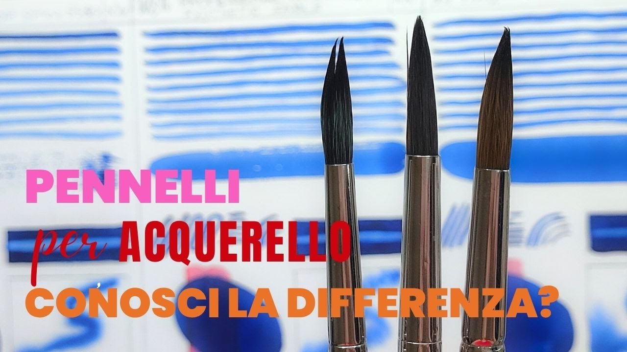 🖌️🖌️🖌️ Pennelli per acquerello, le differenze che fanno...la differenza!