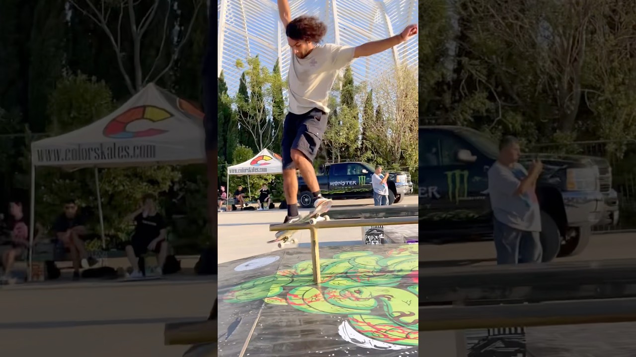Athens OAKA went off🏴‍☠️lipslide, airwalk, 50-smith 🔥