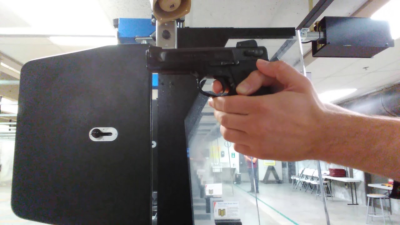 Smith And Wesson Model 459 at the range.