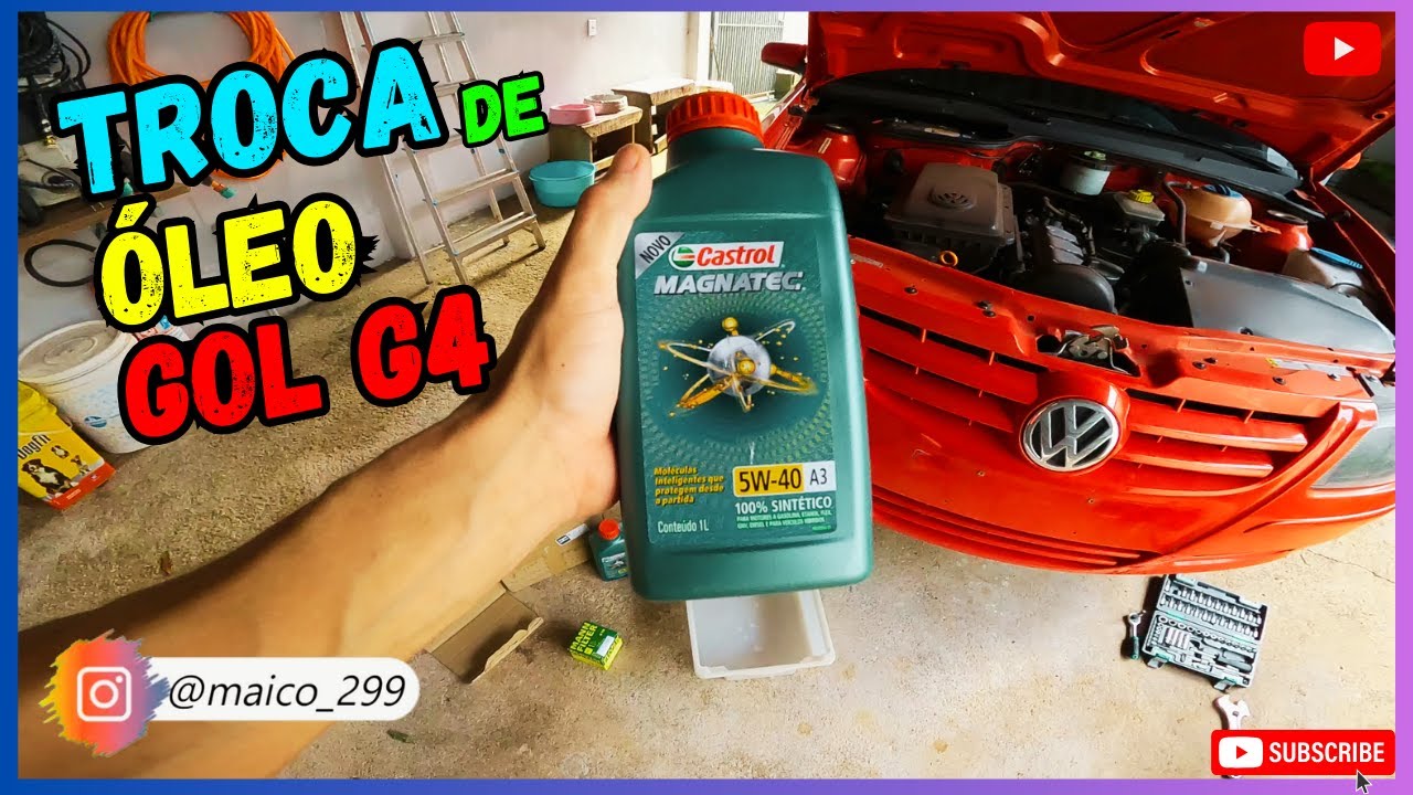 COMO TROCAR ÓLEO E FILTRO LUBRIFICANTE DO GOL G4 1.0 #1