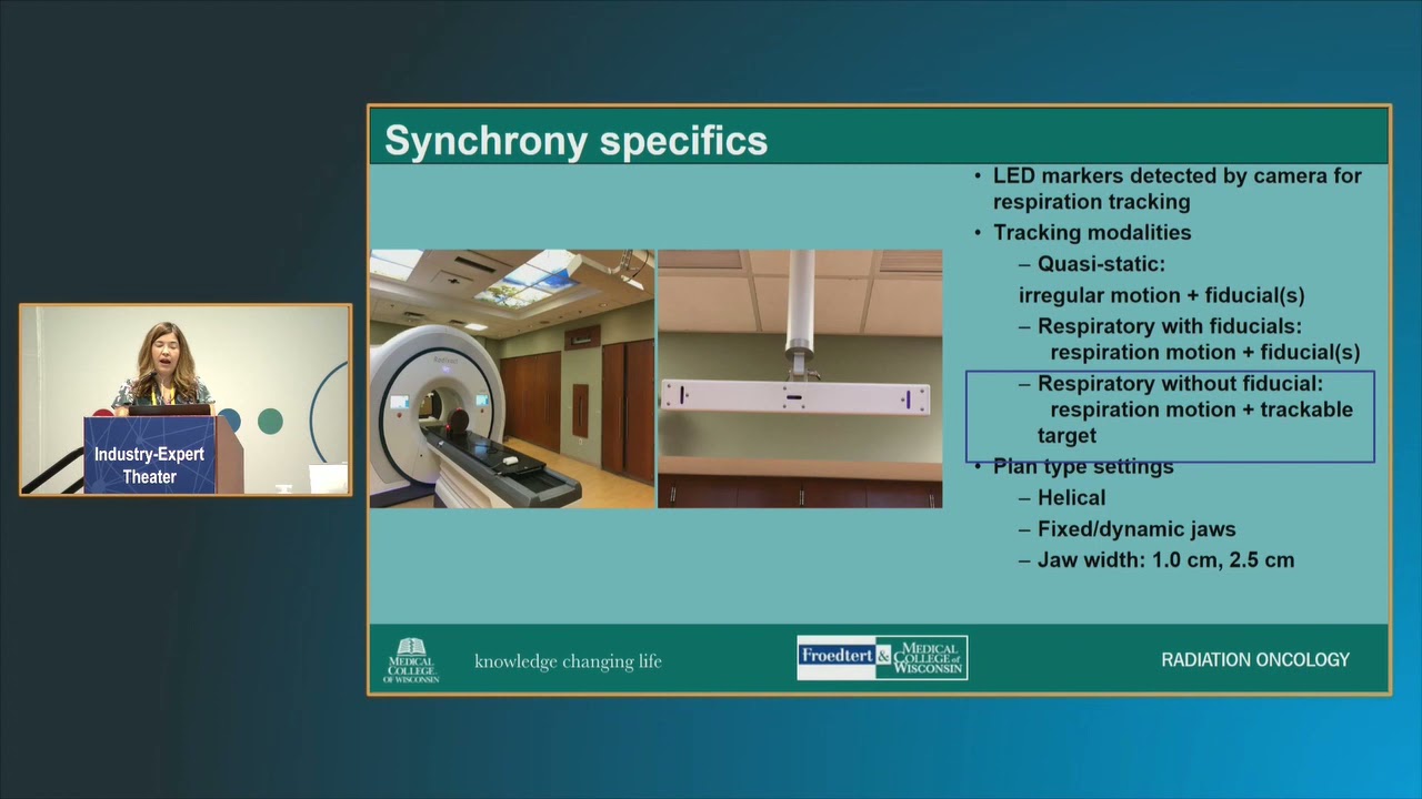 ASTRO21 Symposium: The Radixact Synchrony Approach for ITV-free/Gating-free Lung SBRT Treatment.